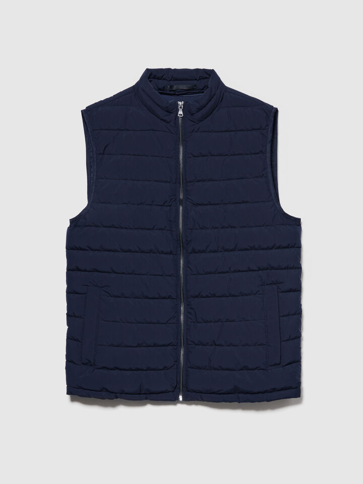 Padded vest - men's puffer jackets and coats - Dark Blue | Sisley image number 6